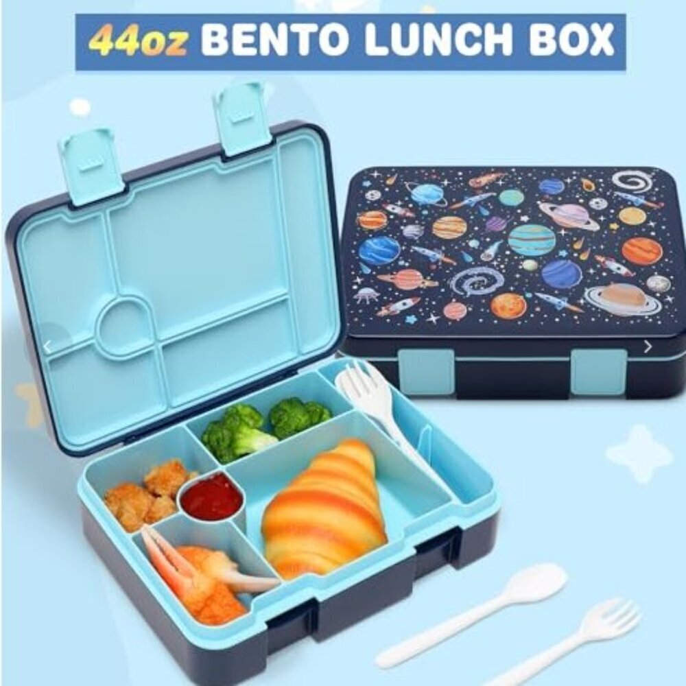 NEW ASTRONAUT BACKPACK BENTO LUNCH BOX SET 6 PCS BOOKBAG - Picture 8 of 16
